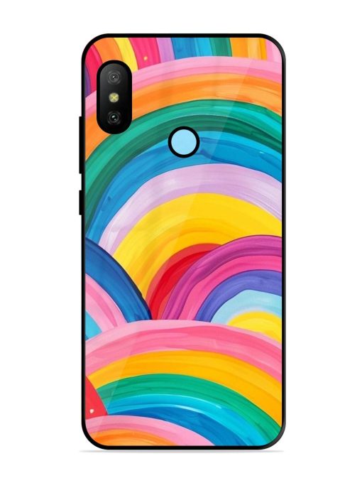 Rainbow Cascade Glossy Soft Edge Case for Xiaomi Redmi 6 Pro Chachhi