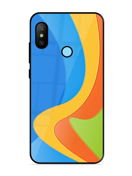 Curvy Color Cascade Glossy Soft Edge Case for Xiaomi Redmi 6 Pro Chachhi