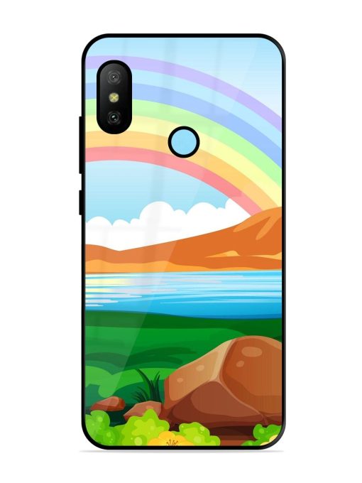 Rainbow Over The Lake Glossy Soft Edge Case for Xiaomi Redmi 6 Pro Chachhi