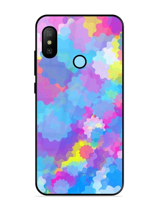 Psychedelic Cloud Burst Glossy Soft Edge Case for Xiaomi Redmi 6 Pro Chachhi