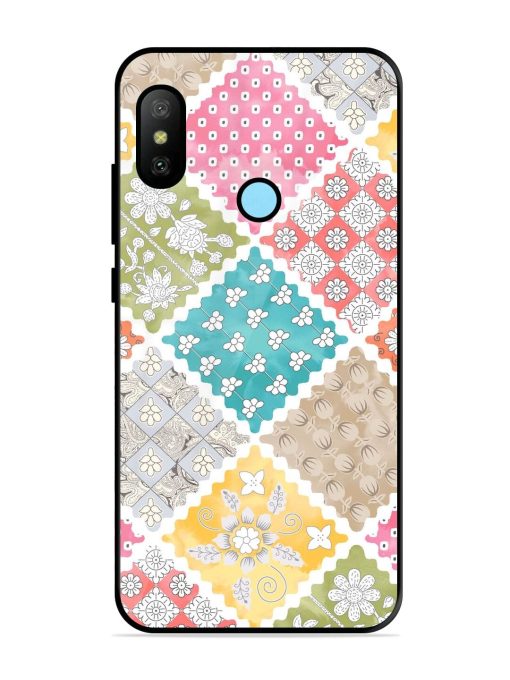 Patchwork Dreamscape Glossy Soft Edge Case for Xiaomi Redmi 6 Pro Chachhi