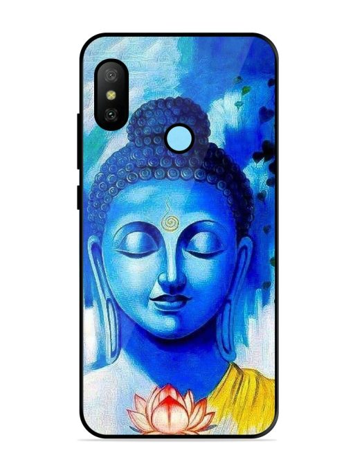 Serene Buddha With Lotus Glossy Soft Edge Case for Xiaomi Redmi 6 Pro