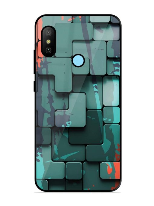 Abstract Geometric Mosaic Glossy Soft Edge Case for Xiaomi Redmi 6 Pro Chachhi