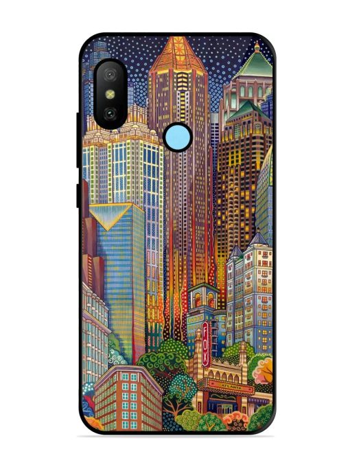 Neon Nightscape Glossy Soft Edge Case for Xiaomi Redmi 6 Pro Chachhi