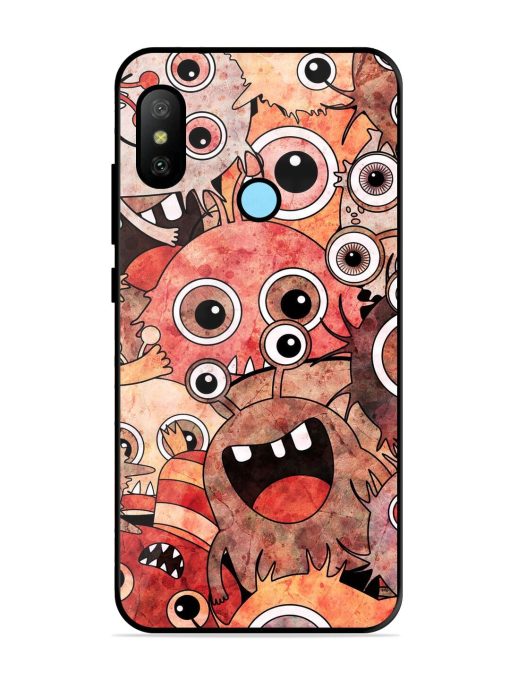 Monster Mash Glossy Soft Edge Case for Xiaomi Redmi 6 Pro Chachhi