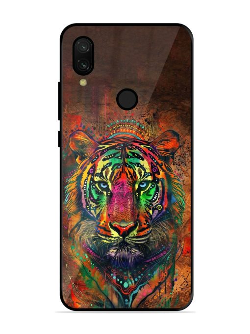 Cosmic Tiger Glossy Soft Edge Case for Xiaomi Redmi 7 Chachhi