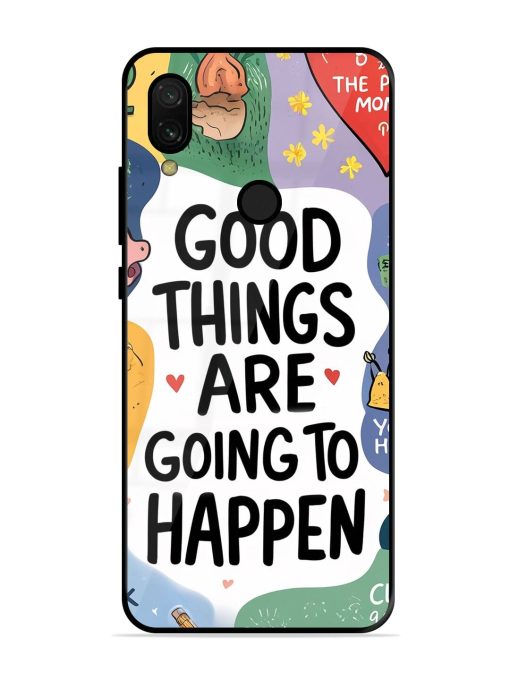 Uplifting Scribbles Glossy Soft Edge Case for Xiaomi Redmi 7 Chachhi