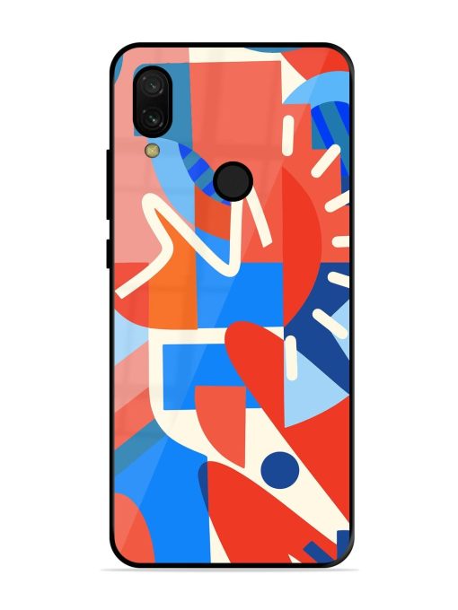 Abstract Harmony Glossy Soft Edge Case for Xiaomi Redmi 7 Chachhi