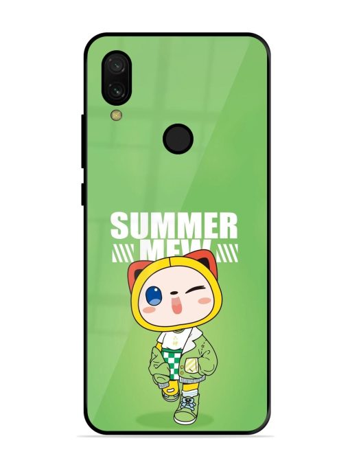 Purrfect Summer Glossy Soft Edge Case for Xiaomi Redmi 7 Chachhi