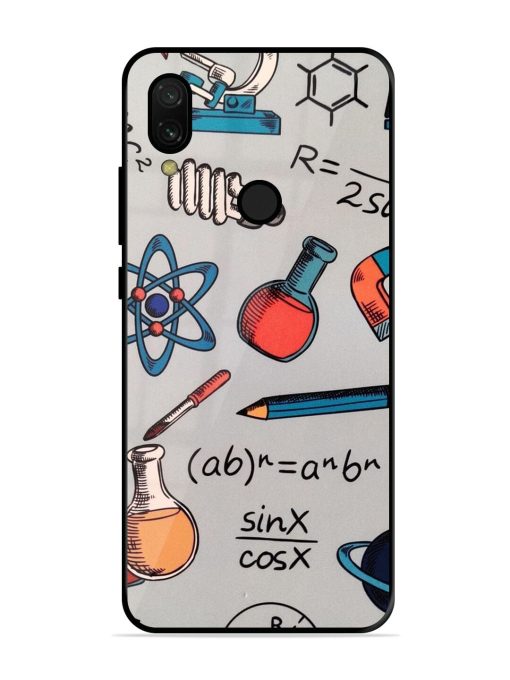 Science Doodle Glossy Soft Edge Case for Xiaomi Redmi 7 Chachhi