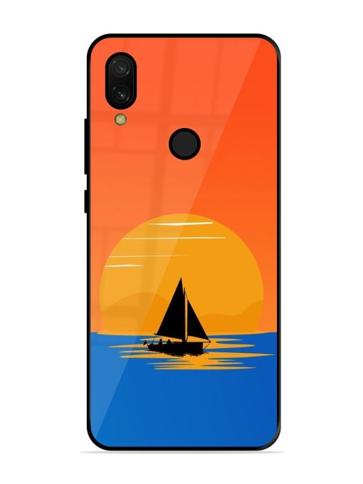 Sunset Sail Glossy Soft Edge Case for Xiaomi Redmi 7 Chachhi