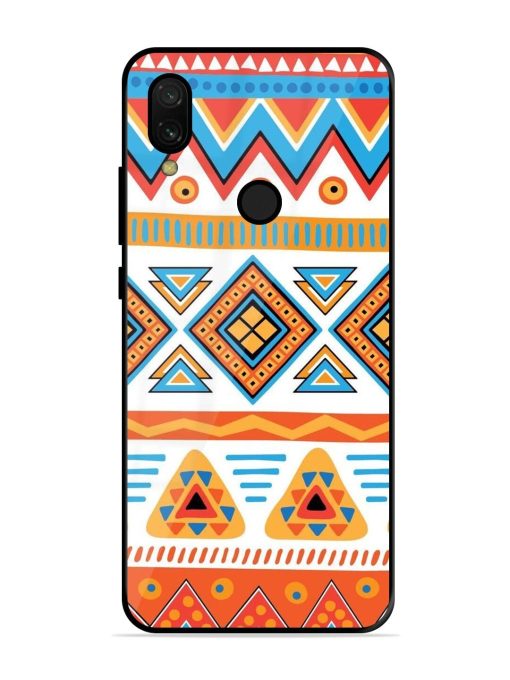 Vibrant Tribal Pattern Glossy Soft Edge Case for Xiaomi Redmi 7 Chachhi