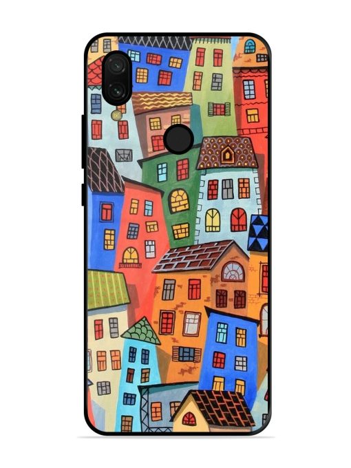 Rainbow House Glossy Soft Edge Case for Xiaomi Redmi 7 Chachhi