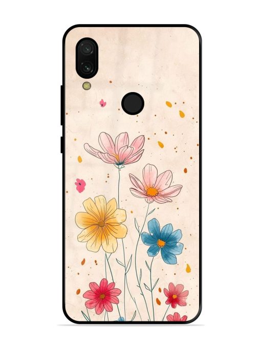 Delicate Bloom Glossy Soft Edge Case for Xiaomi Redmi 7 Chachhi