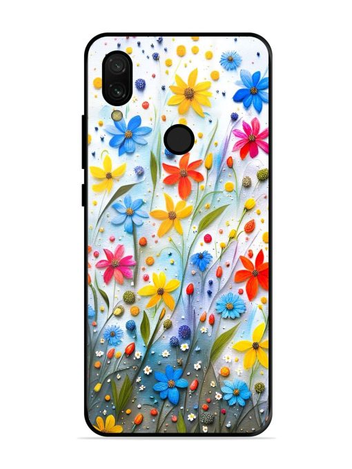 Vibrant Floral Glossy Soft Edge Case for Xiaomi Redmi 7 Chachhi