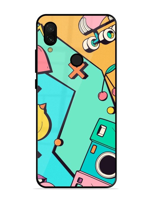 Retro Remix Glossy Soft Edge Case for Xiaomi Redmi 7 Chachhi