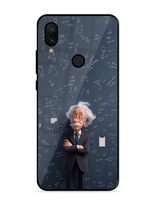 Albert Einstein Glossy Soft Edge Case for Xiaomi Redmi 7 Chachhi