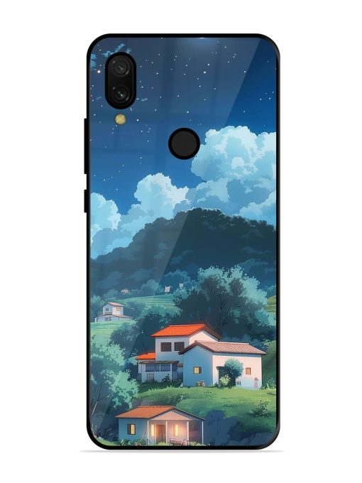 Peaceful Nightscape Glossy Soft Edge Case for Xiaomi Redmi 7 Chachhi