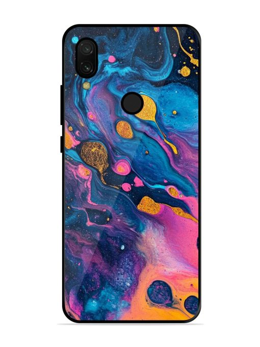 Cosmic Swirl Glossy Soft Edge Case for Xiaomi Redmi 7 Chachhi