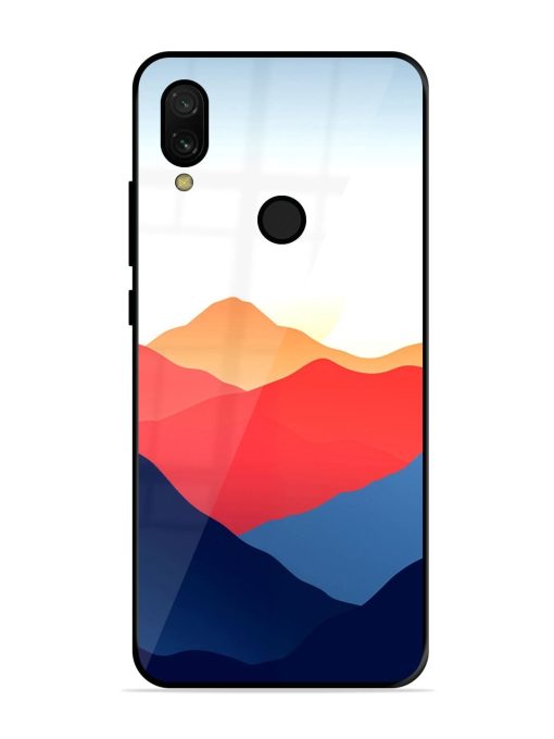 Sunset Peaks Glossy Soft Edge Case for Xiaomi Redmi 7 Chachhi