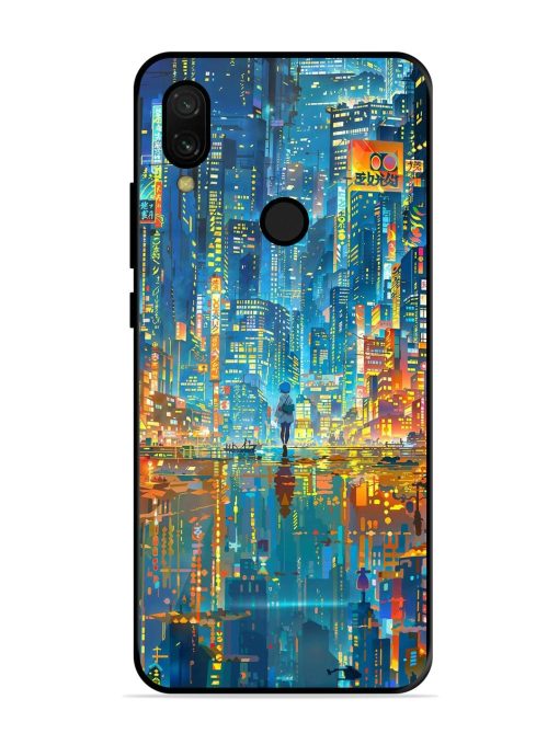 Neon Metropolis Glossy Soft Edge Case for Xiaomi Redmi 7 Chachhi