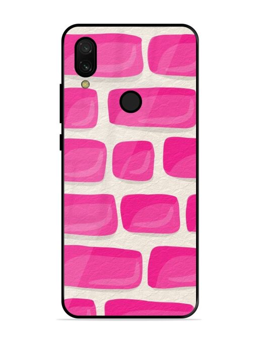 Pink Brick Wall Glossy Soft Edge Case for Xiaomi Redmi 7 Chachhi