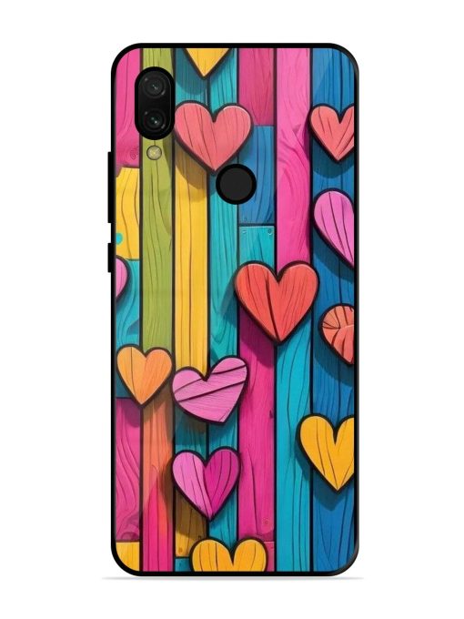 Rainbow Of Hearts Glossy Soft Edge Case for Xiaomi Redmi 7 Chachhi