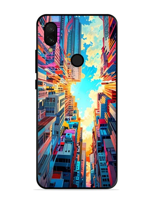 Skyward City Glossy Soft Edge Case for Xiaomi Redmi 7 Chachhi