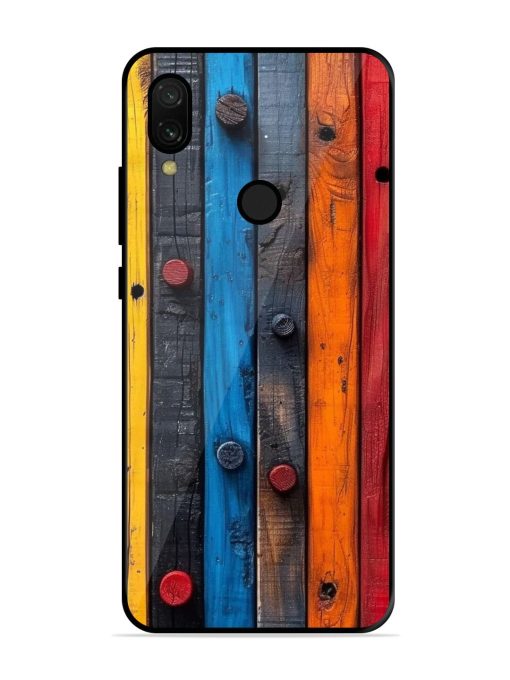 Rainbow Plank Glossy Soft Edge Case for Xiaomi Redmi 7 Chachhi