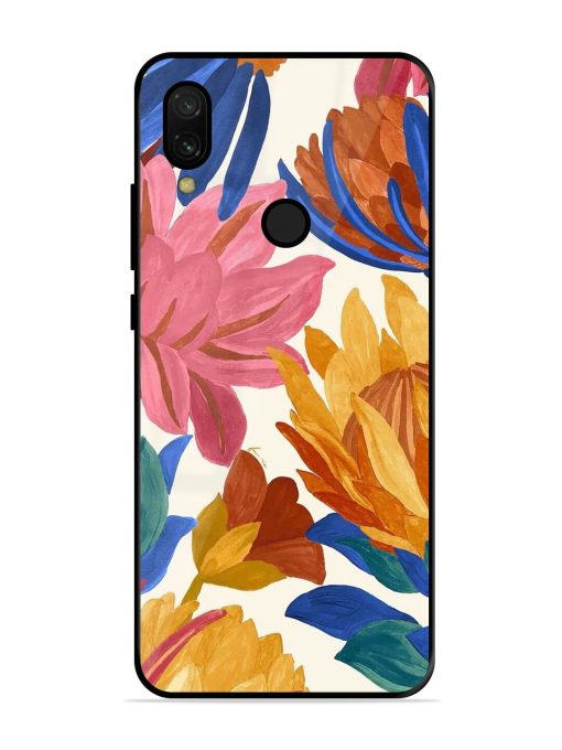 Blooming Tapestry Glossy Soft Edge Case for Xiaomi Redmi 7 Chachhi