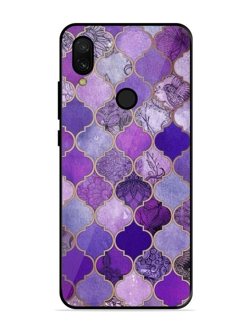 Purple Mosaic Magic Glossy Soft Edge Case for Xiaomi Redmi 7