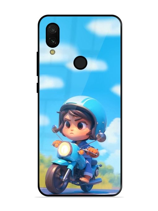 Little Rider Glossy Soft Edge Case for Xiaomi Redmi 7 Chachhi