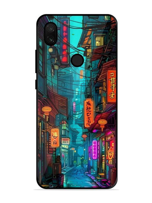 Neon Nightscape Glossy Soft Edge Case for Xiaomi Redmi 7 Chachhi