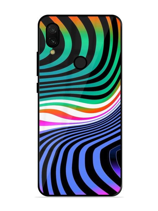 Psychedelic Waves Glossy Soft Edge Case for Xiaomi Redmi 7