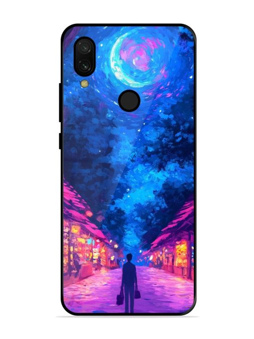 Neon Nightscape Glossy Soft Edge Case for Xiaomi Redmi 7 Chachhi