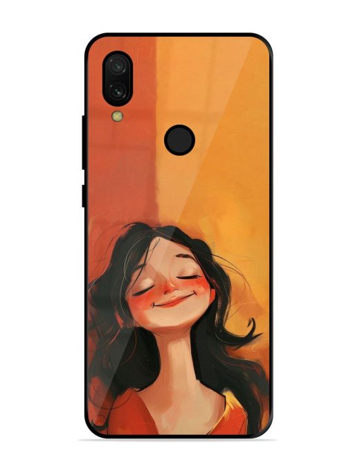 Neon Girl Glossy Soft Edge Case for Xiaomi Redmi 7 Chachhi