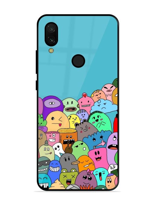 Monster Mash Glossy Soft Edge Case for Xiaomi Redmi 7 Chachhi