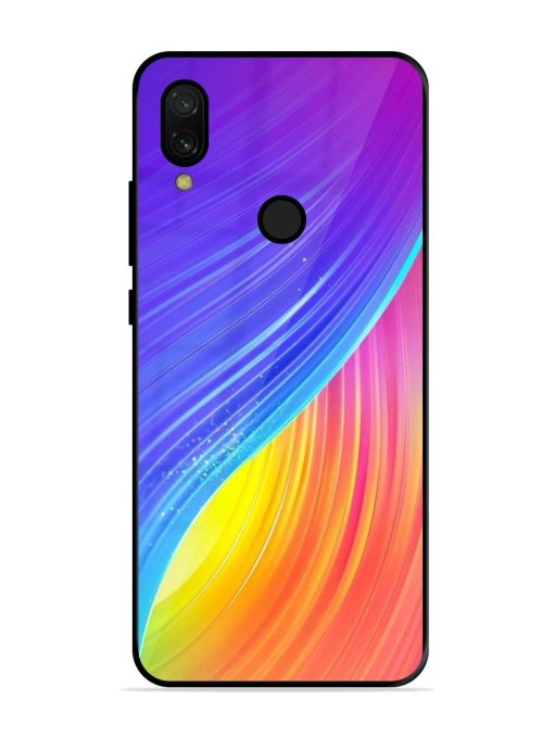 Neon Swirl Glossy Soft Edge Case for Xiaomi Redmi 7 Chachhi