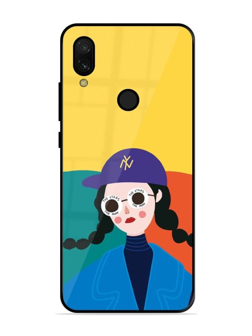 Starry-Eyed Girl Glossy Soft Edge Case for Xiaomi Redmi 7 Chachhi