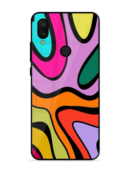 Groovy Swirls Glossy Soft Edge Case for Xiaomi Redmi 7 Chachhi