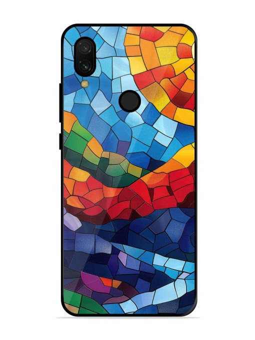 Mosaic Sunset Glossy Soft Edge Case for Xiaomi Redmi 7 Chachhi