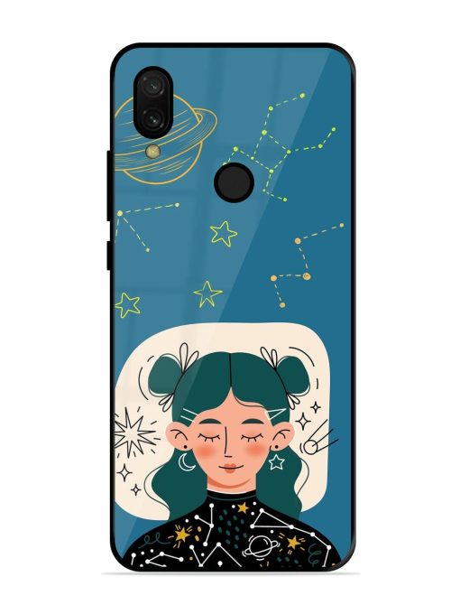 Cosmic Daydreamer Glossy Soft Edge Case for Xiaomi Redmi 7 Chachhi