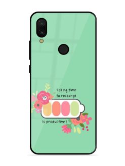 Recharge And Bloom Glossy Soft Edge Case for Xiaomi Redmi 7
