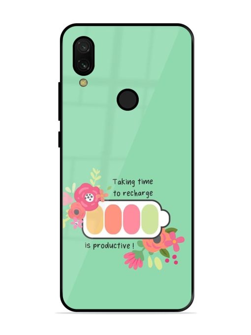 Recharge And Bloom Glossy Soft Edge Case for Xiaomi Redmi 7