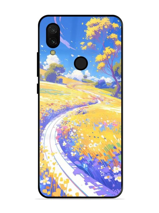 Vibrant Spring Meadow Glossy Soft Edge Case for Xiaomi Redmi 7 Chachhi