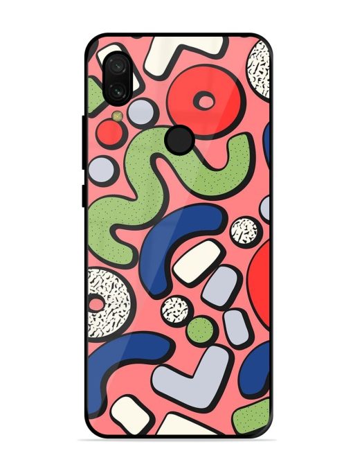 Groovy Geometric Shapes Glossy Soft Edge Case for Xiaomi Redmi 7