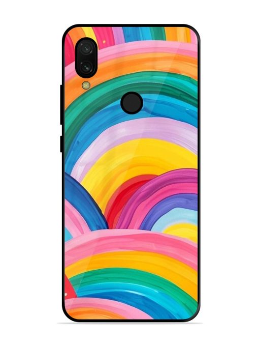 Rainbow Cascade Glossy Soft Edge Case for Xiaomi Redmi 7 Chachhi