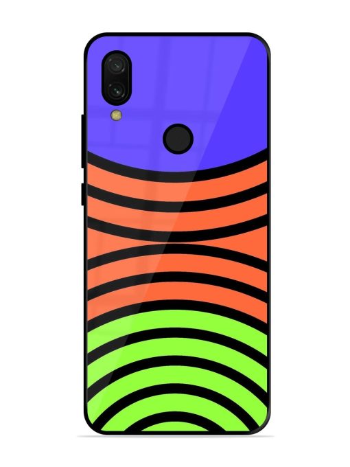 Psychedelic Stripe Symphony Glossy Soft Edge Case for Xiaomi Redmi 7 Chachhi