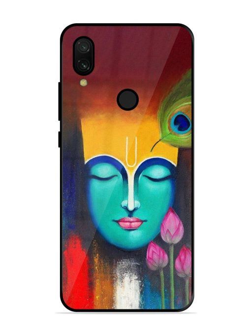 Divine Tranquility: The Face Of Krishna Glossy Soft Edge Case for Xiaomi Redmi 7 Chachhi