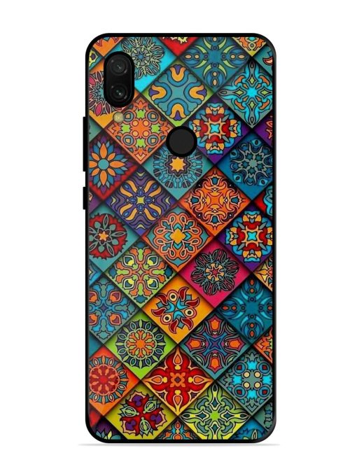 Patchwork Mandala Mosaic Glossy Soft Edge Case for Xiaomi Redmi 7